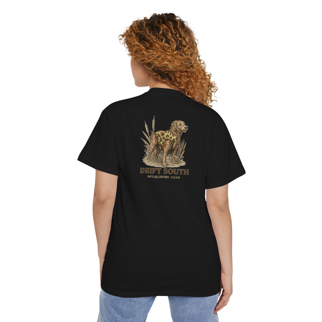 Drift South Retriever Heritage Pocket Tee | Established 2026