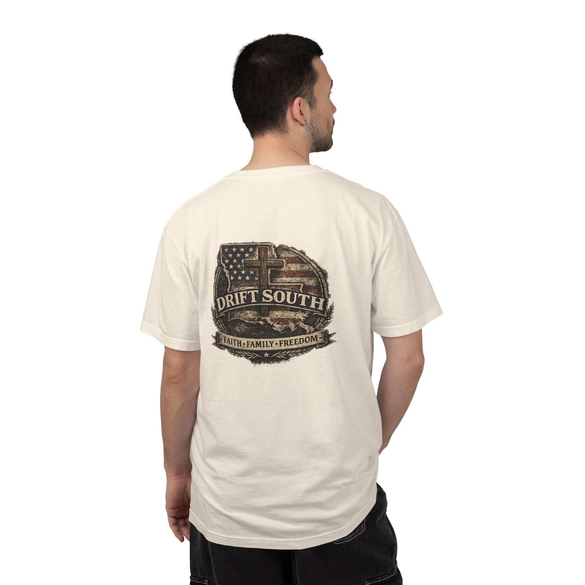 Drift South™-Faith Family Freedom Tee