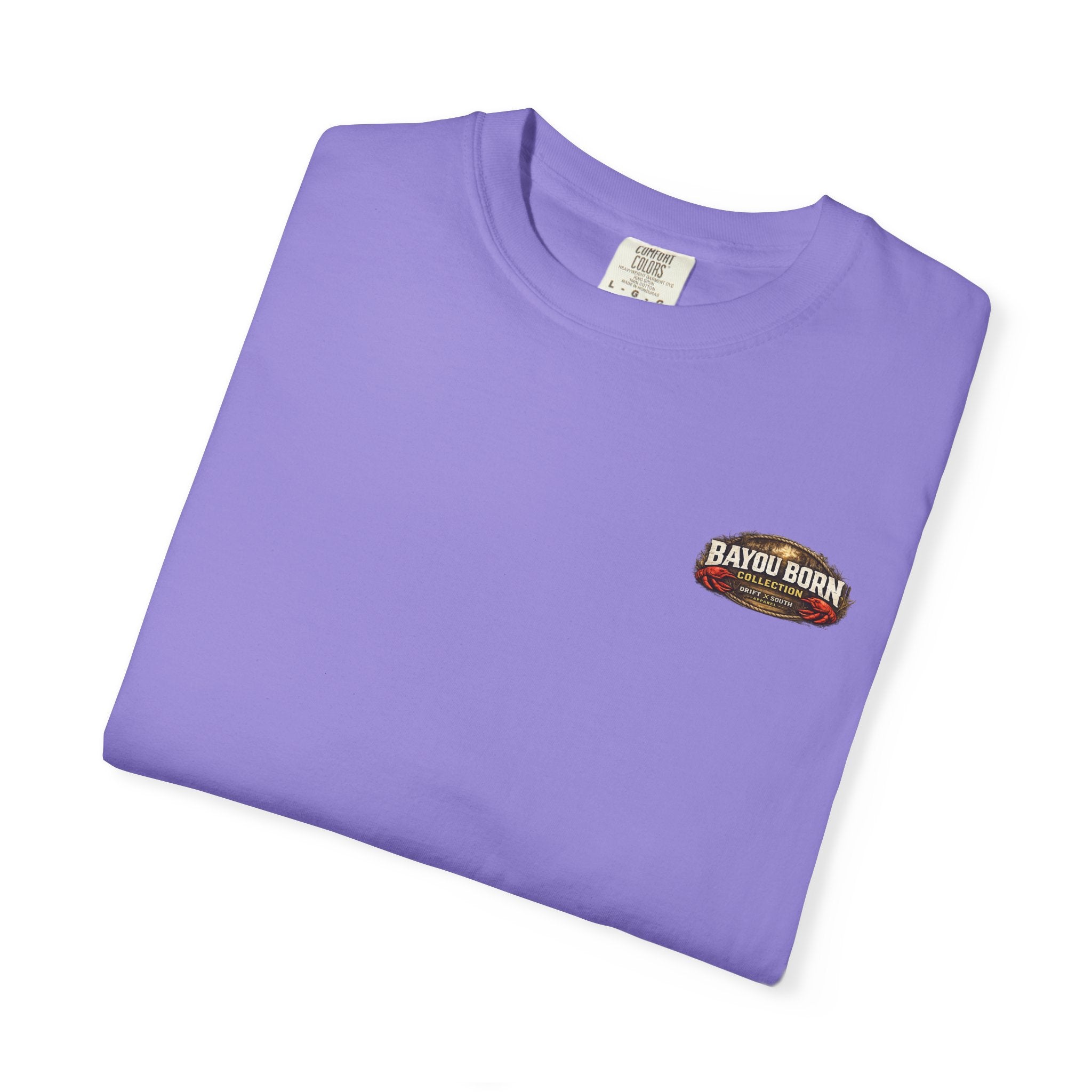 Drift South™-Mud, Sweat & Seasoning Cajun Crawfish Boil T-Shirt | Bayou Born Collection