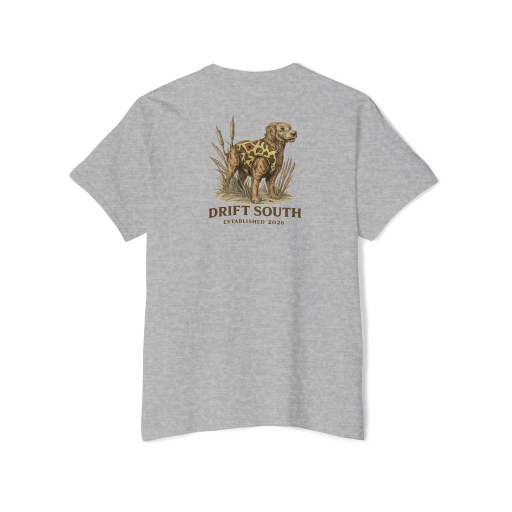 Drift South Retriever Heritage Pocket Tee | Established 2026