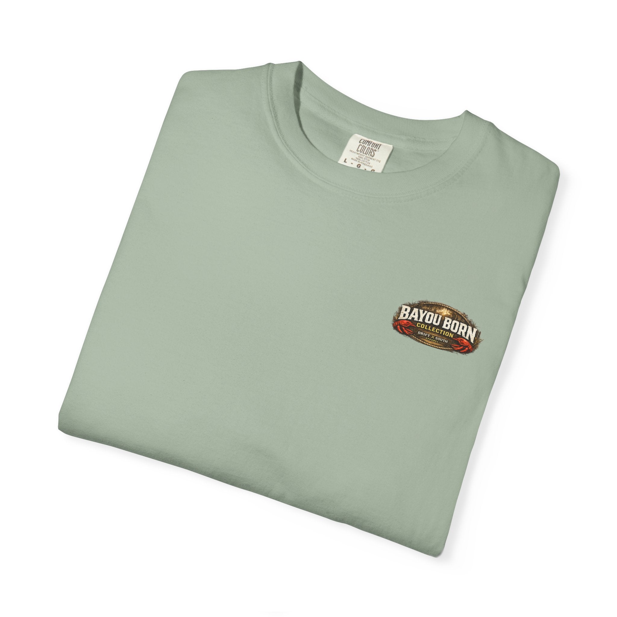 Drift South™-Mud, Sweat & Seasoning Cajun Crawfish Boil T-Shirt | Bayou Born Collection