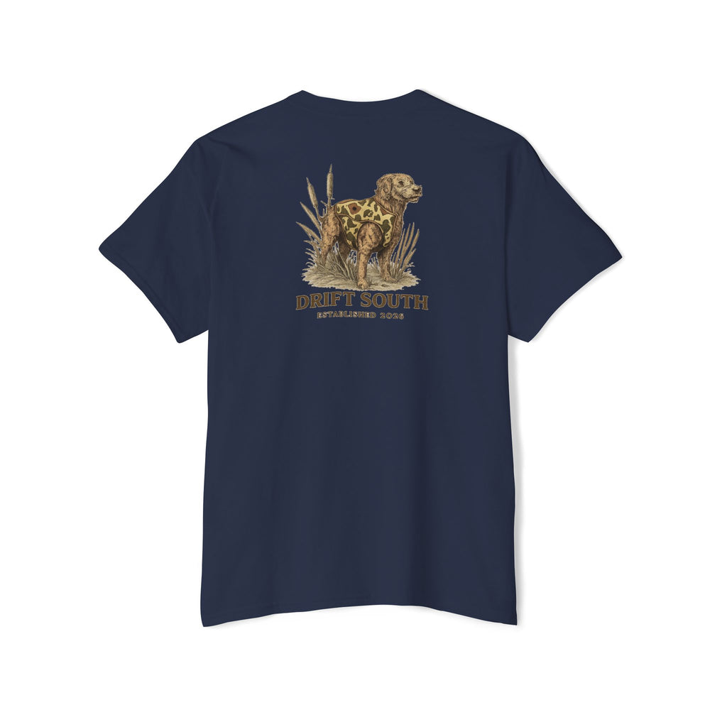 Drift South Retriever Heritage Pocket Tee | Established 2026