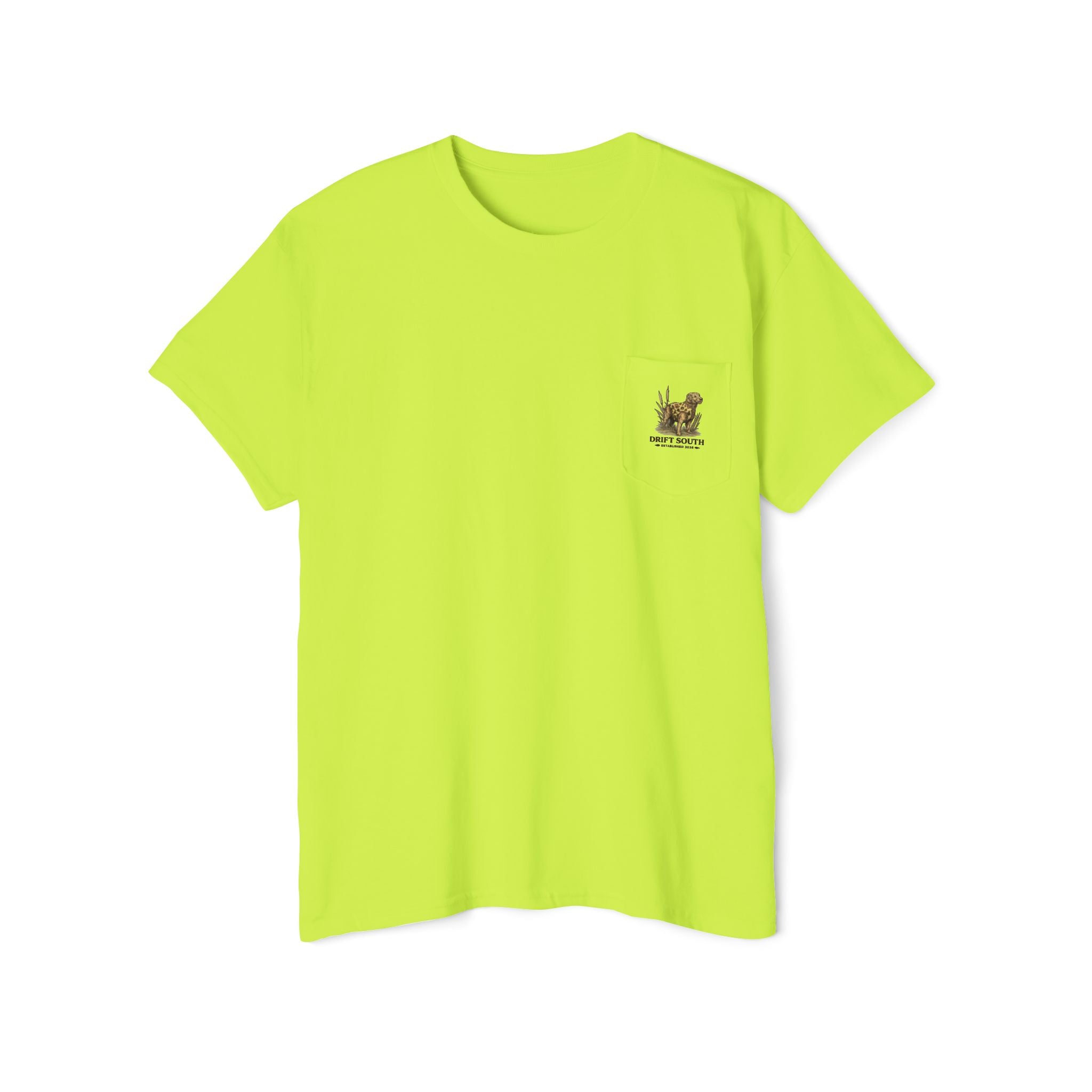 Drift South Retriever Heritage Pocket Tee | Established 2026