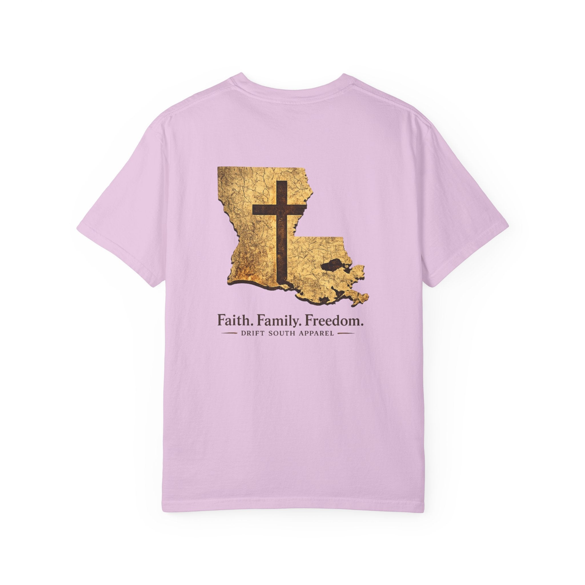 Drift South™-Louisiana Faith Shirt | Drift South Apparel – Faith Family Freedom Tee