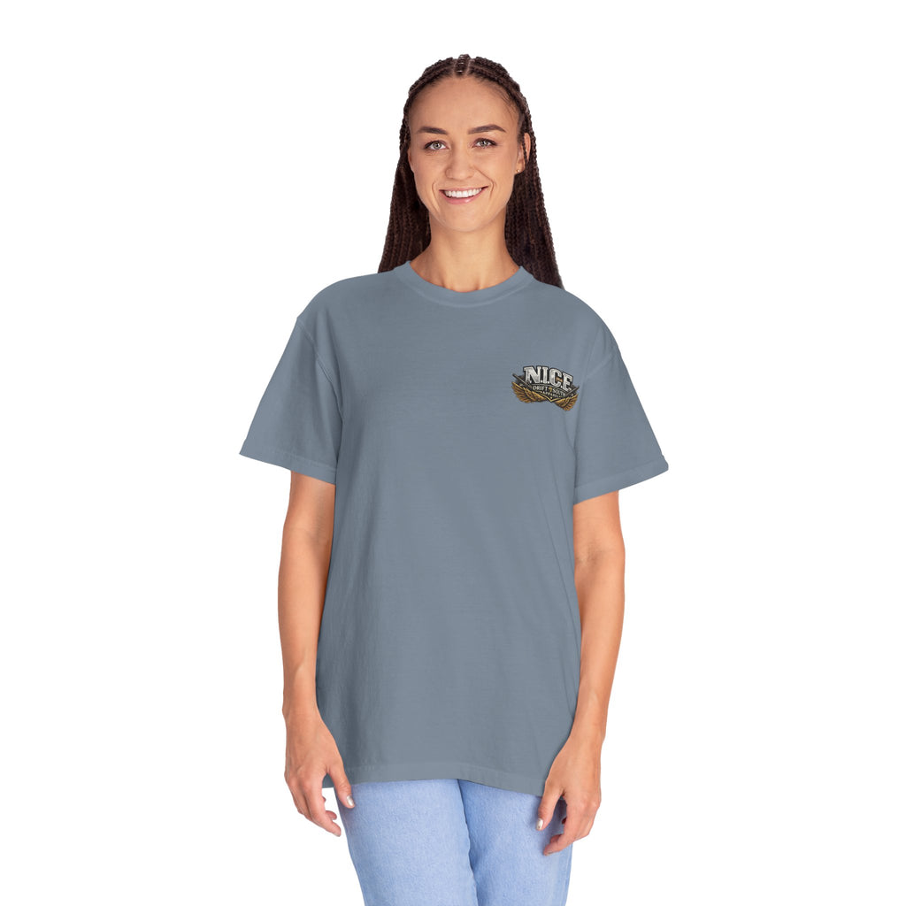 Drift South™-Patriotic “NICE” Eagle T-Shirt — Protecting Our Borders & Nation Graphic Tee