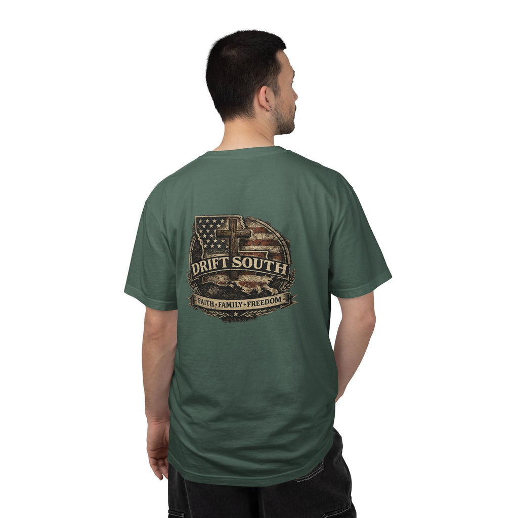 Drift South™-Faith Family Freedom Tee