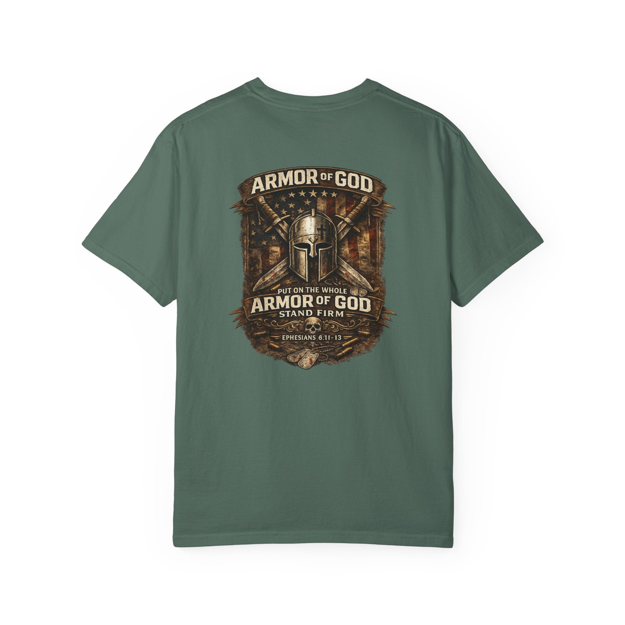 Armor of God T-Shirt — Christian Faith Graphic Tee ("Stand Firm")