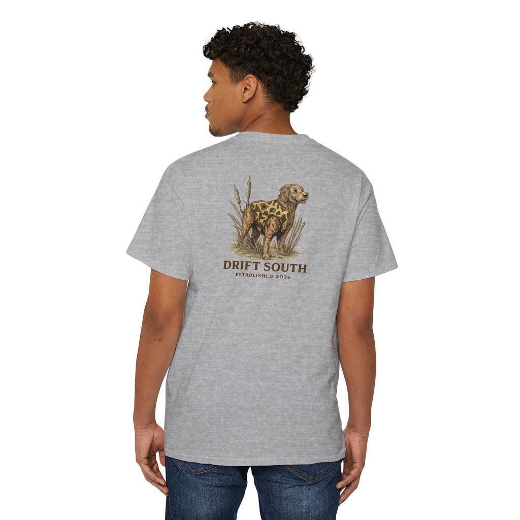 Drift South Retriever Heritage Pocket Tee | Established 2026