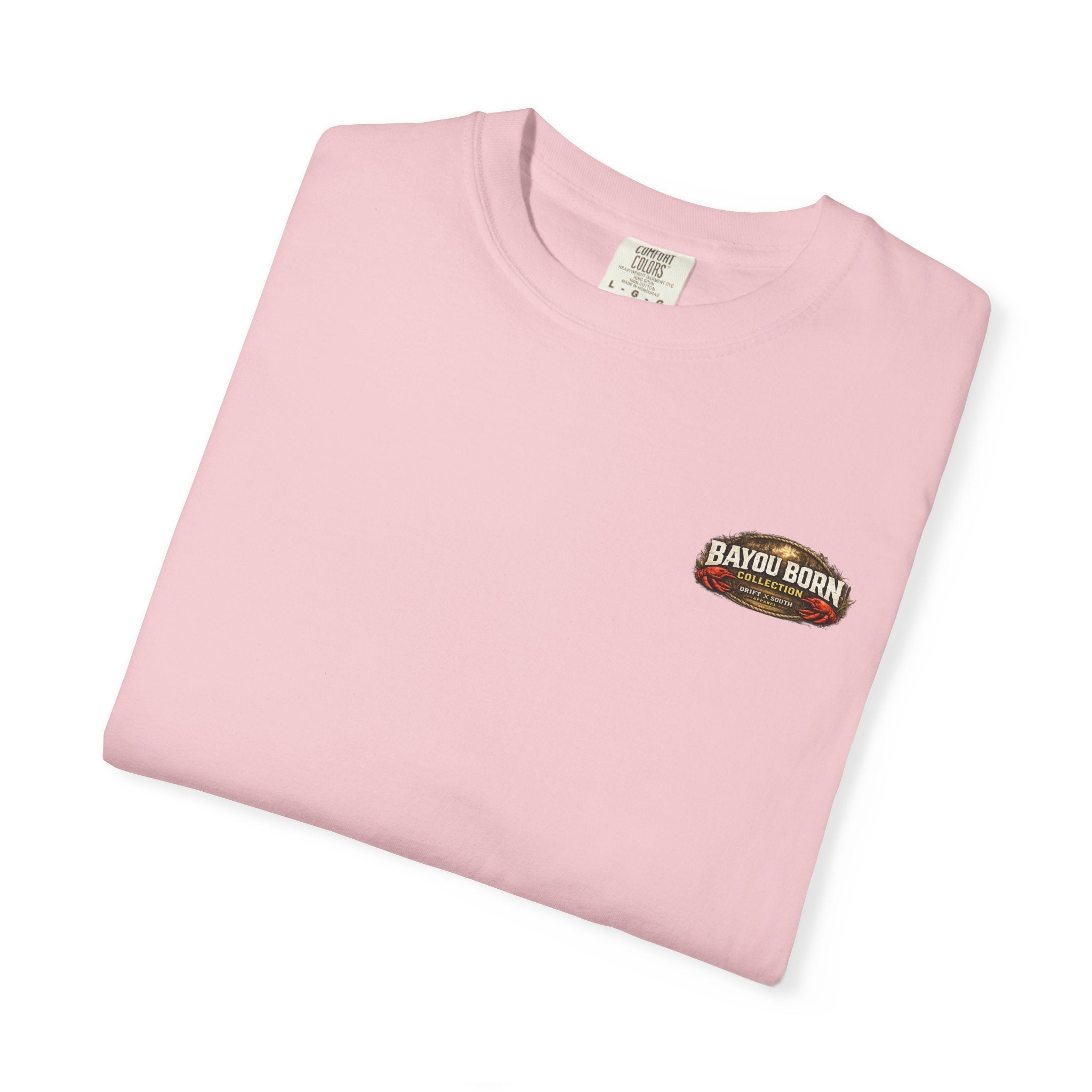 Drift South™-Mud, Sweat & Seasoning Cajun Crawfish Boil T-Shirt | Bayou Born Collection