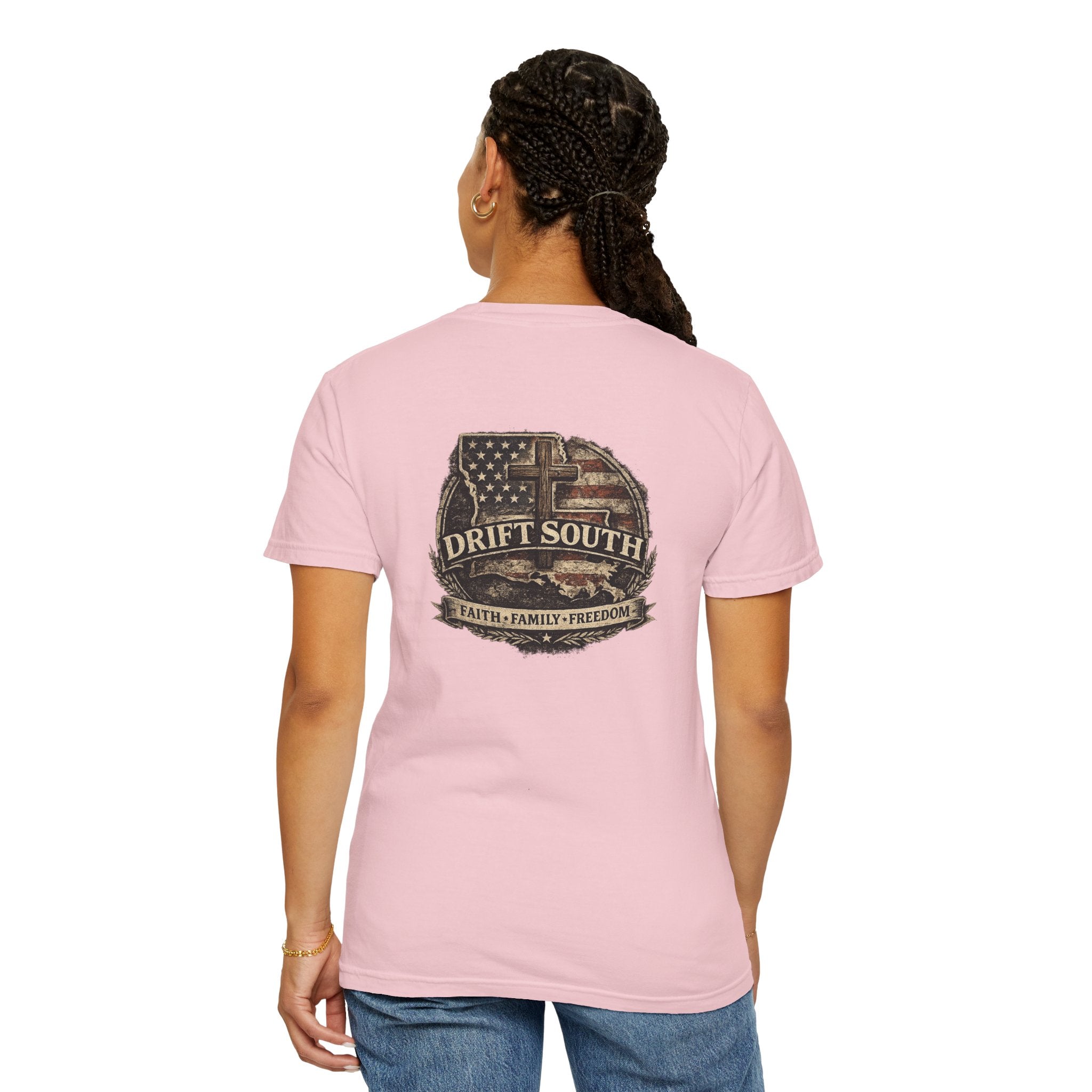 Drift South™-Faith Family Freedom Tee
