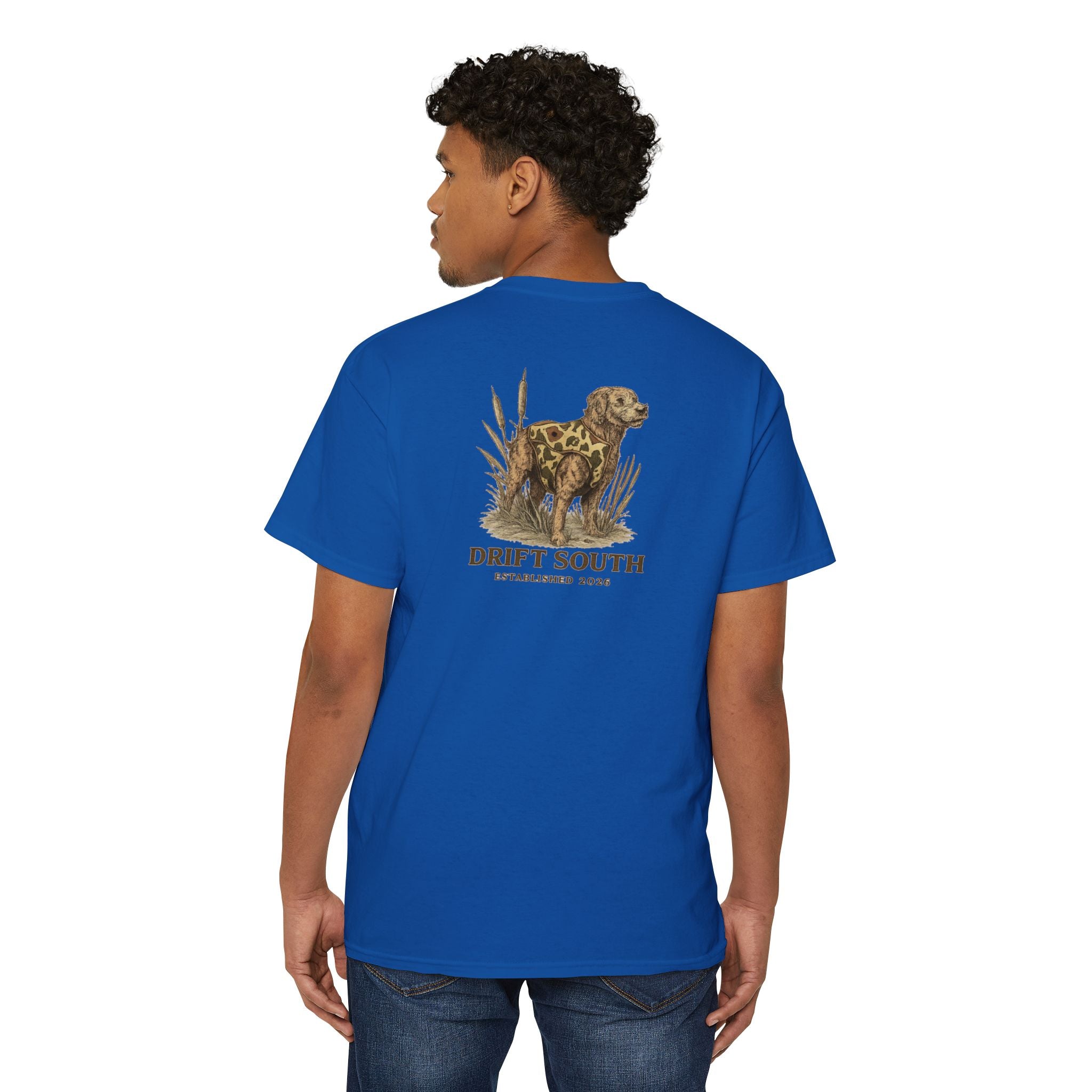 Drift South Retriever Heritage Pocket Tee | Established 2026