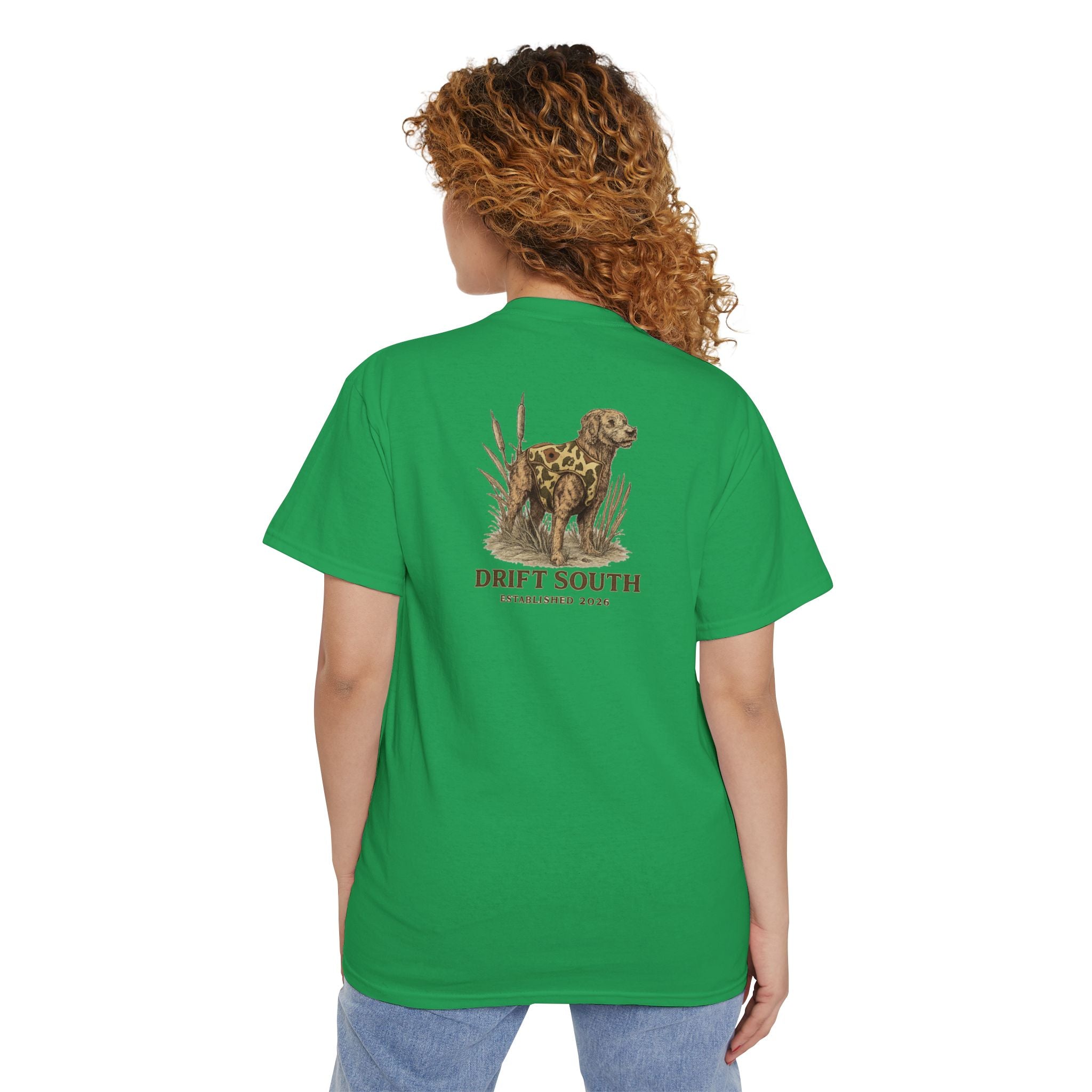 Drift South Retriever Heritage Pocket Tee | Established 2026