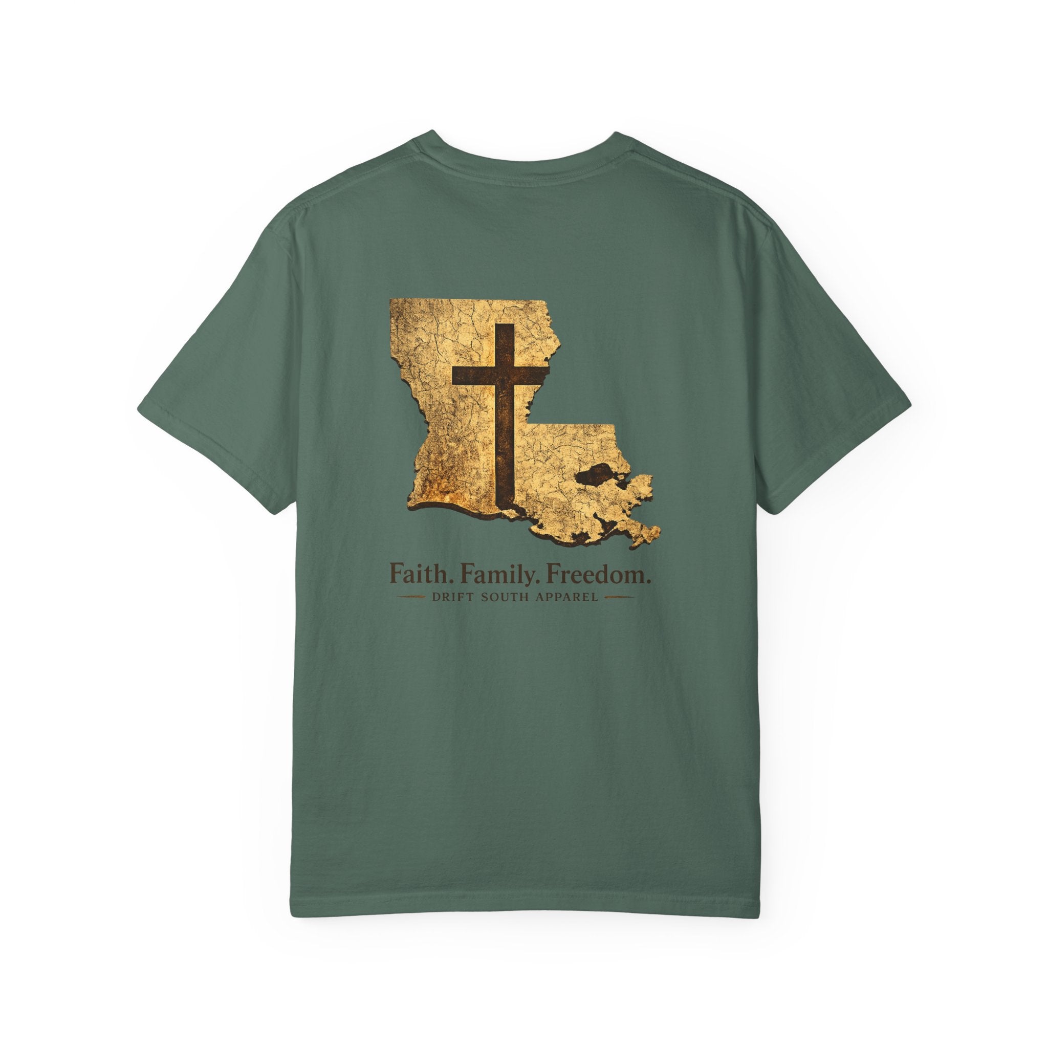 Drift South™-Louisiana Faith Shirt | Drift South Apparel – Faith Family Freedom Tee