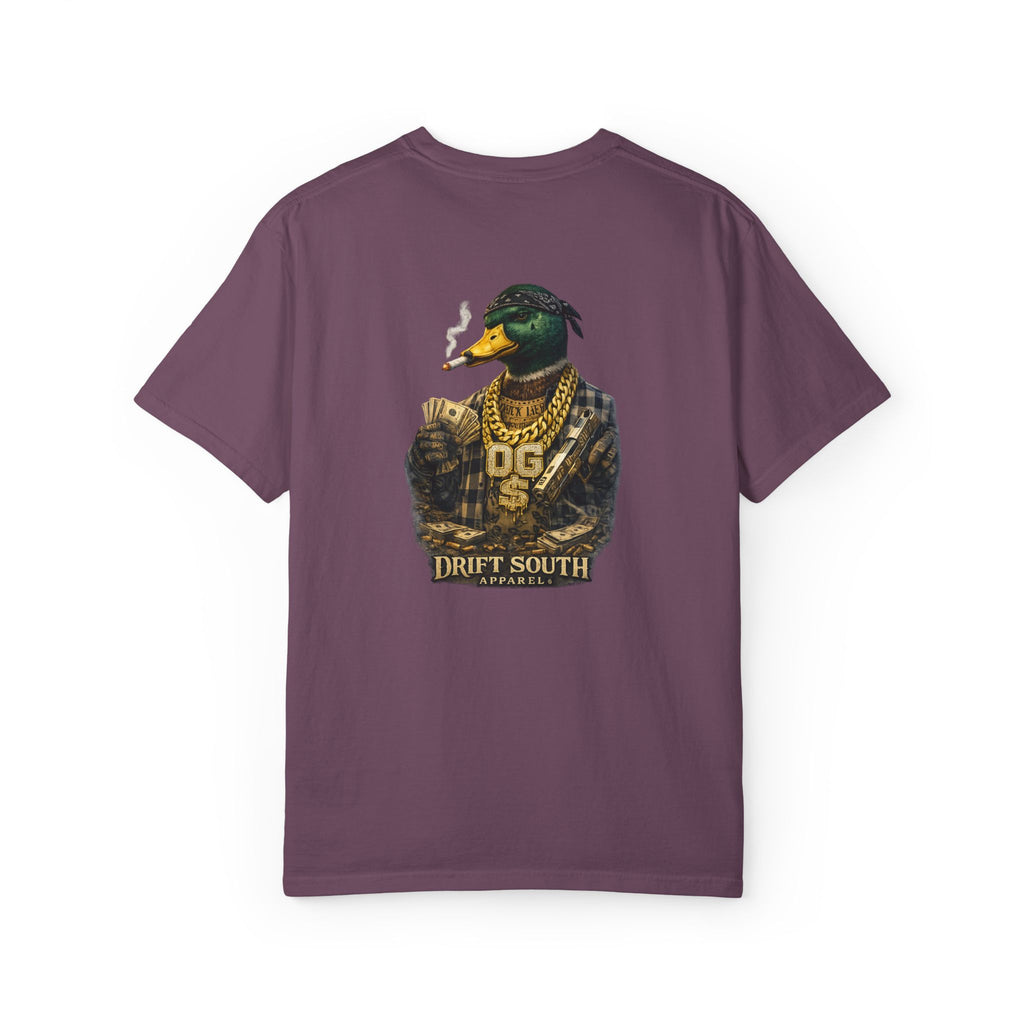 Gangster Mallard Duck T-shirt | Duck with Chains and Money