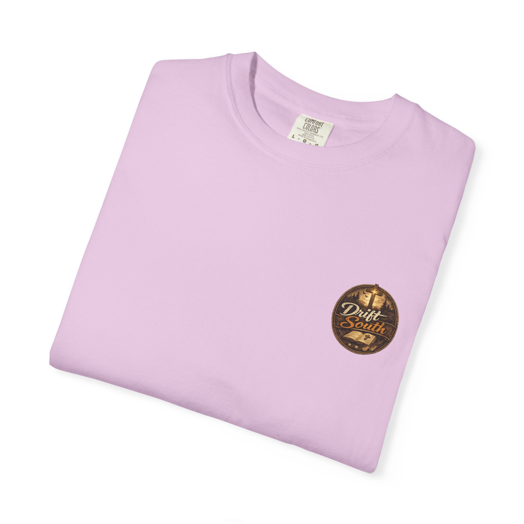 Courage Comes Through Suffering Christian Shirt – Cross & Angel Wings Tee