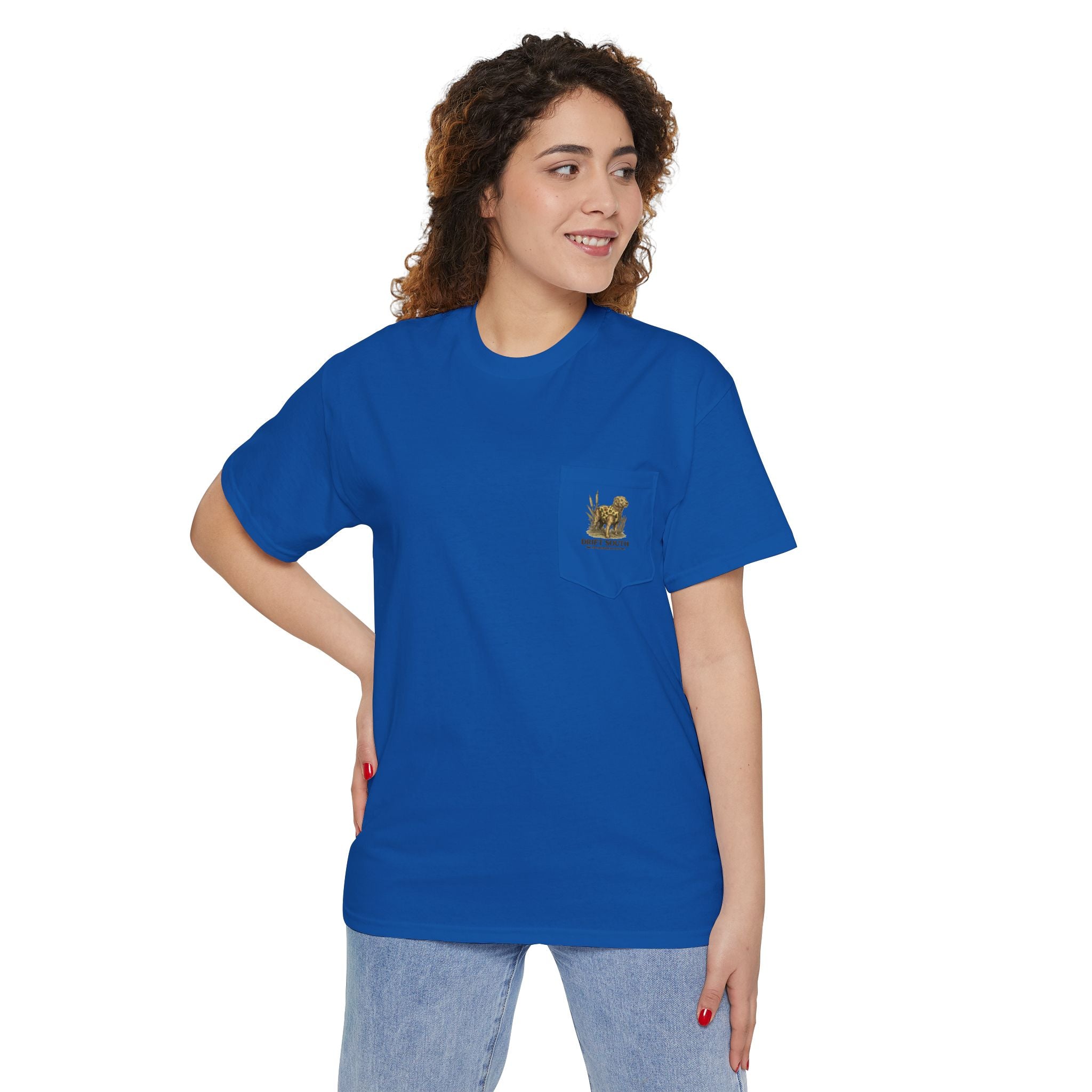 Drift South Retriever Heritage Pocket Tee | Established 2026