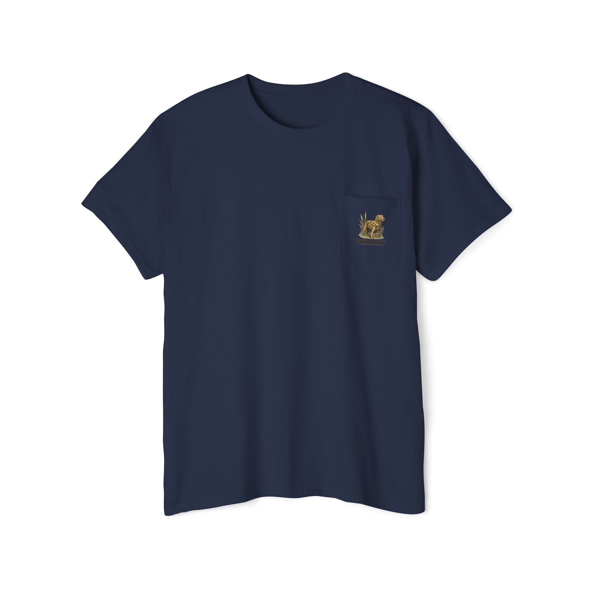 Drift South Retriever Heritage Pocket Tee | Established 2026