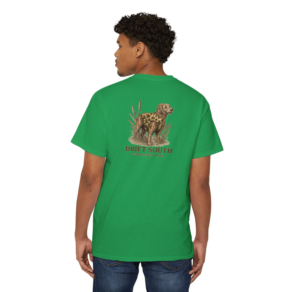 Drift South Retriever Heritage Pocket Tee | Established 2026