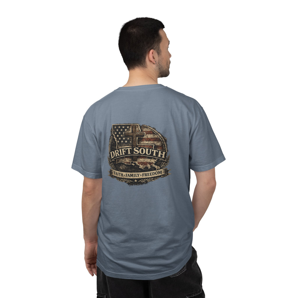 Drift South™-Faith Family Freedom Tee
