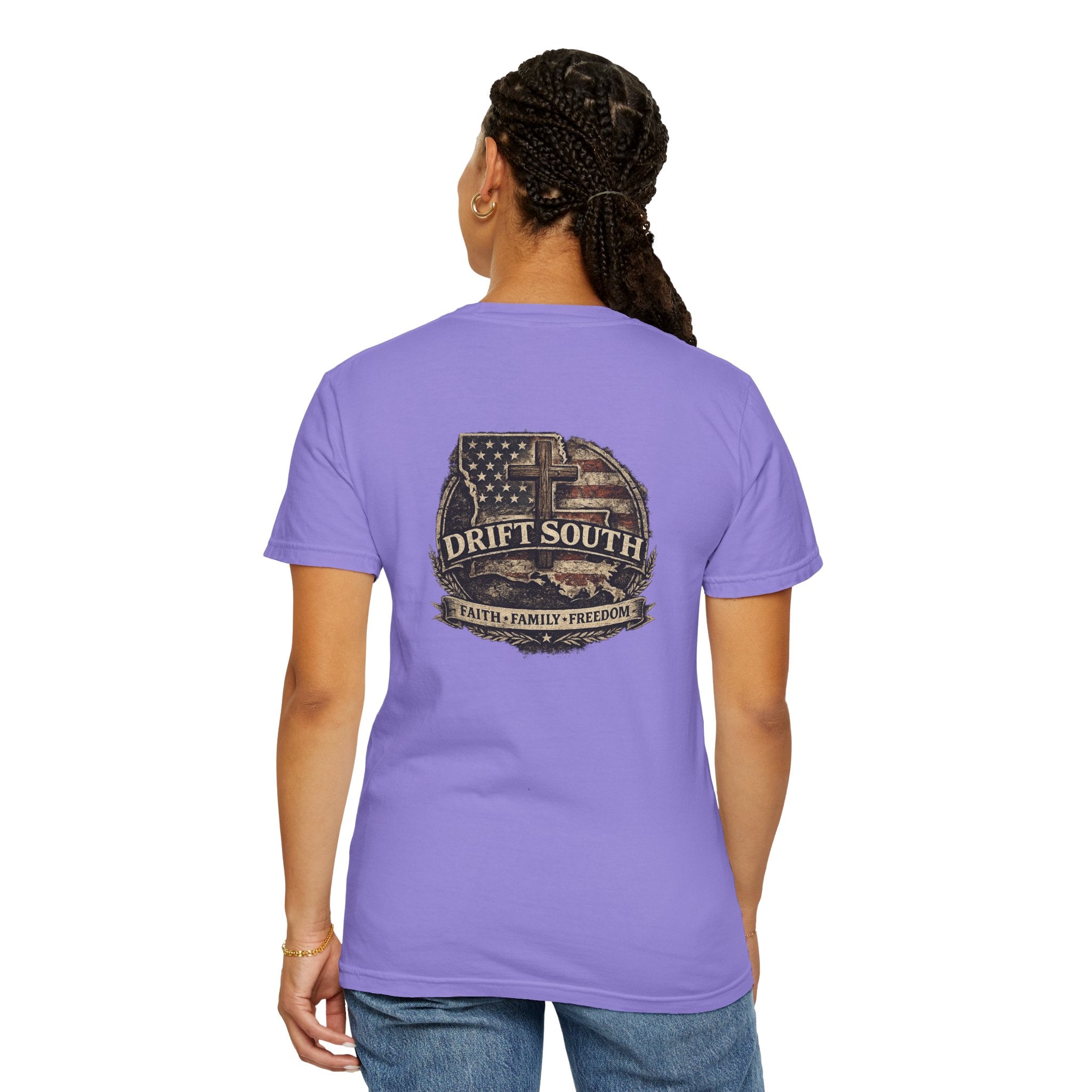 Drift South™-Faith Family Freedom Tee