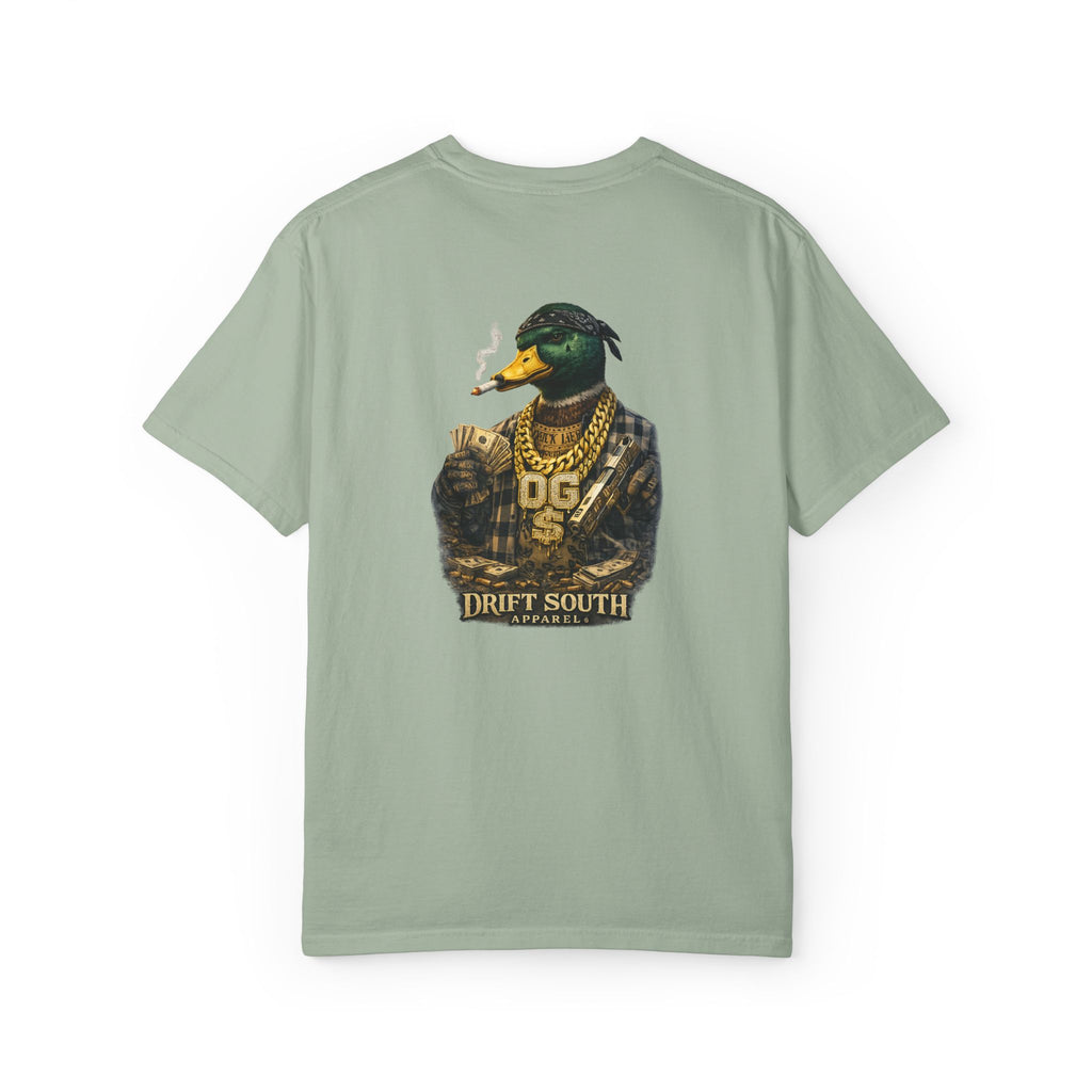 Gangster Mallard Duck T-shirt | Duck with Chains and Money