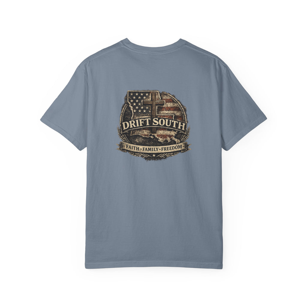 Drift South™-Faith Family Freedom Tee