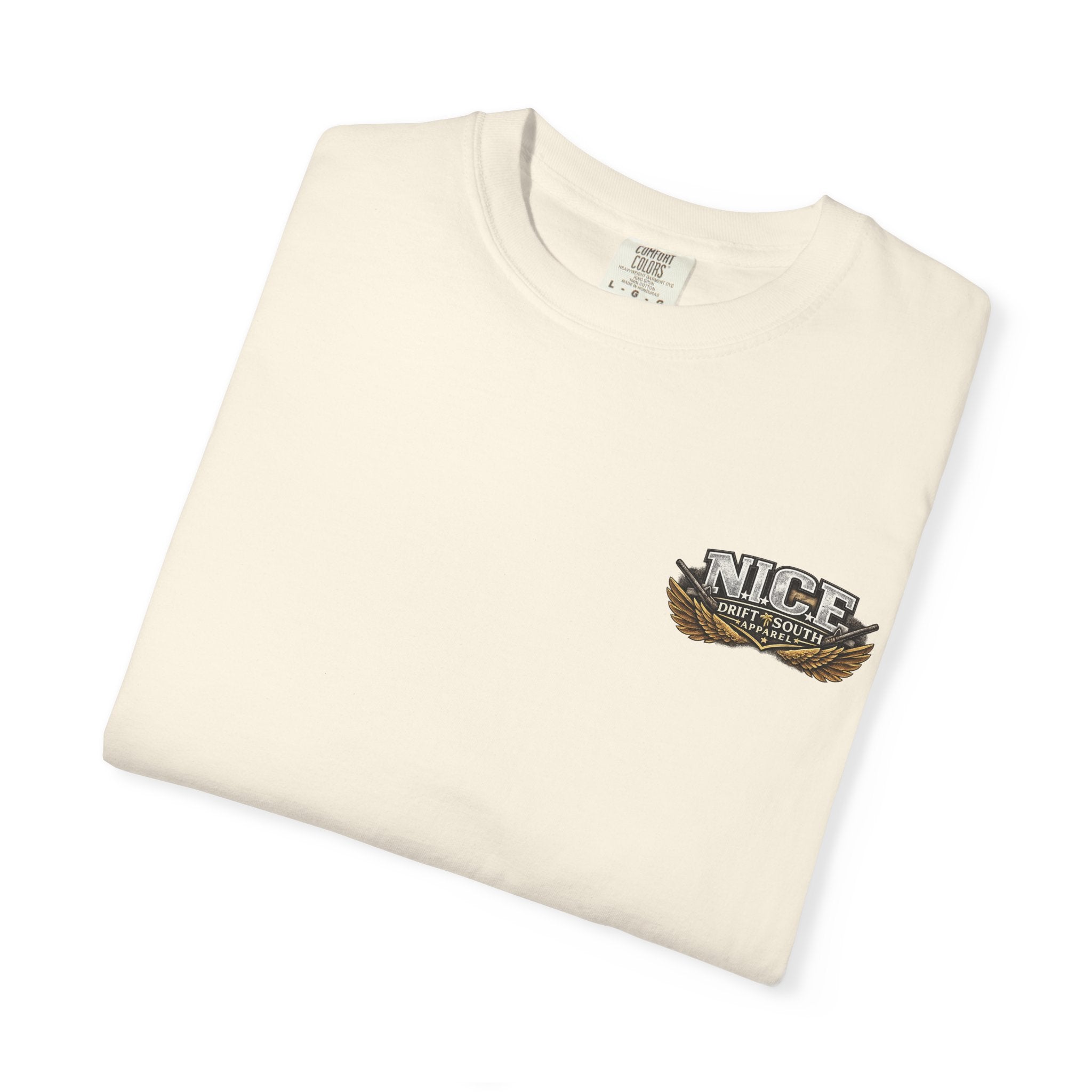 Drift South™-Patriotic “NICE” Eagle T-Shirt — Protecting Our Borders & Nation Graphic Tee