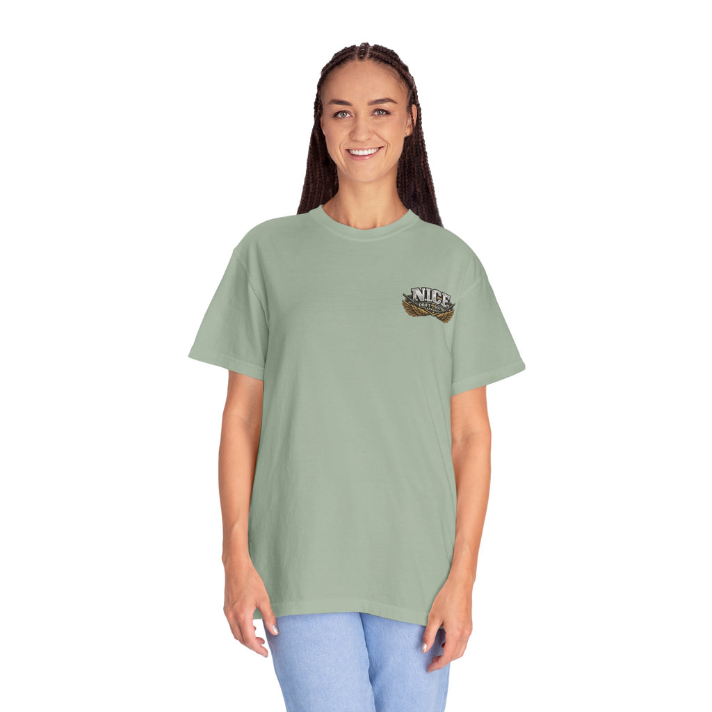 Drift South™-Patriotic “NICE” Eagle T-Shirt — Protecting Our Borders & Nation Graphic Tee