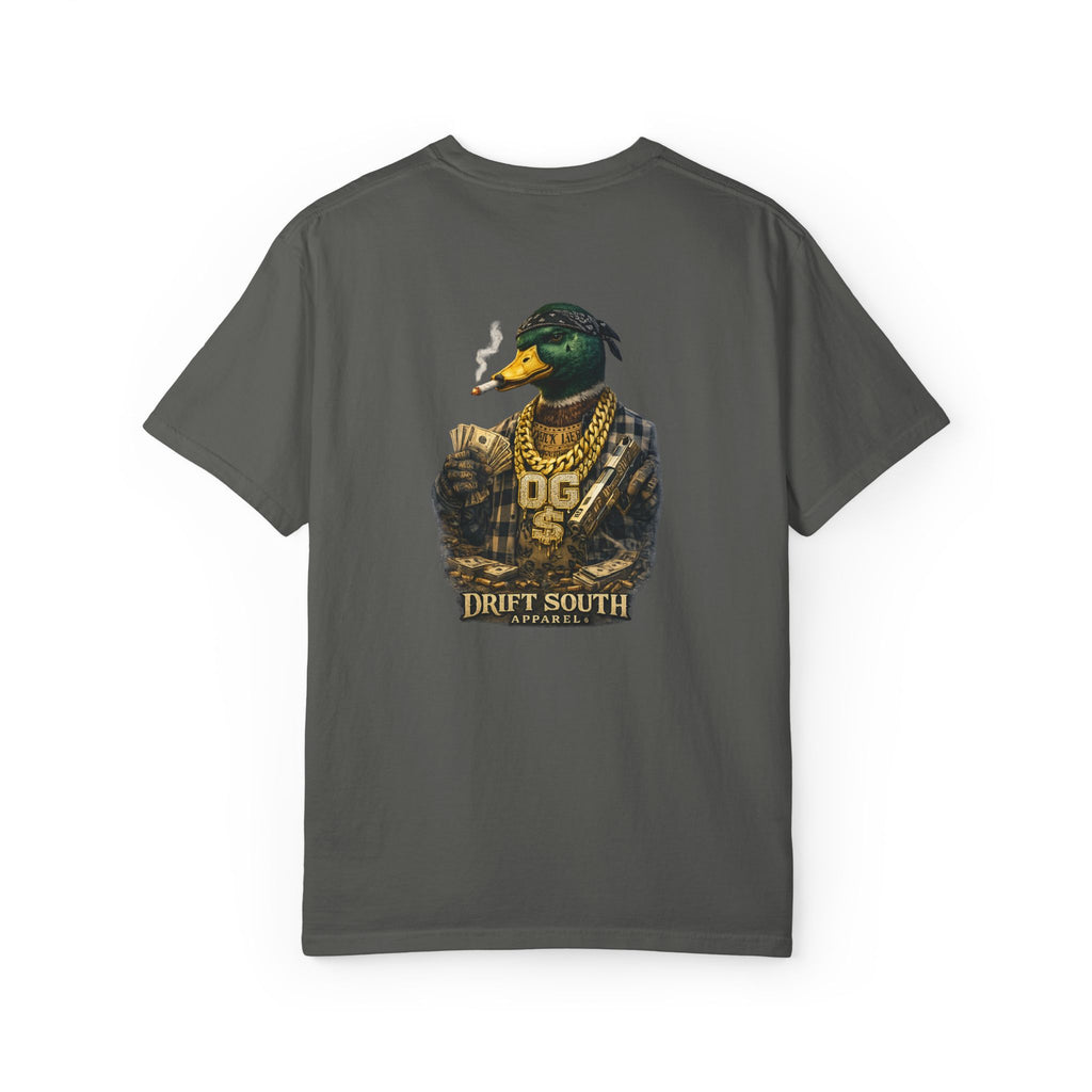 Gangster Mallard Duck T-shirt | Duck with Chains and Money