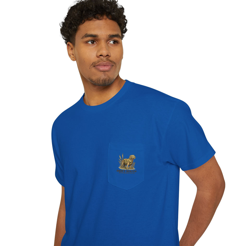 Drift South Retriever Heritage Pocket Tee | Established 2026
