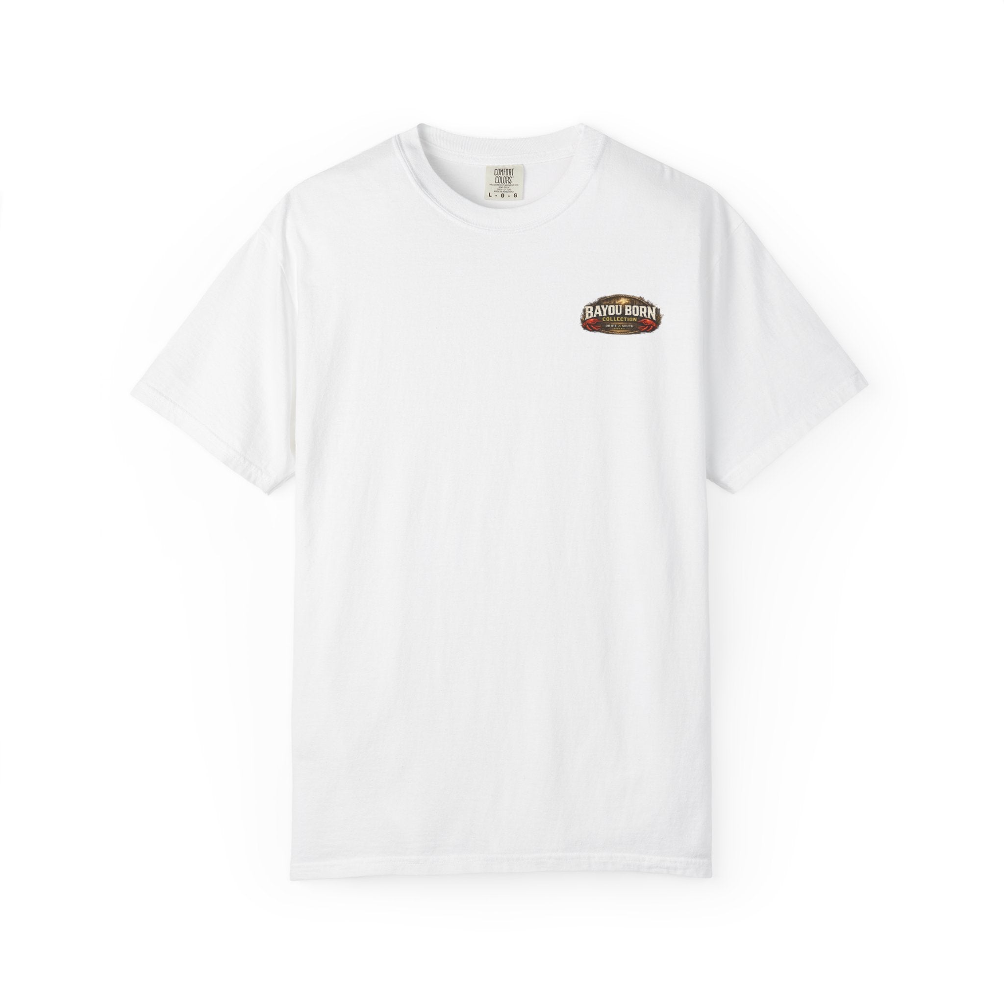 Drift South™-Mud, Sweat & Seasoning Cajun Crawfish Boil T-Shirt | Bayou Born Collection