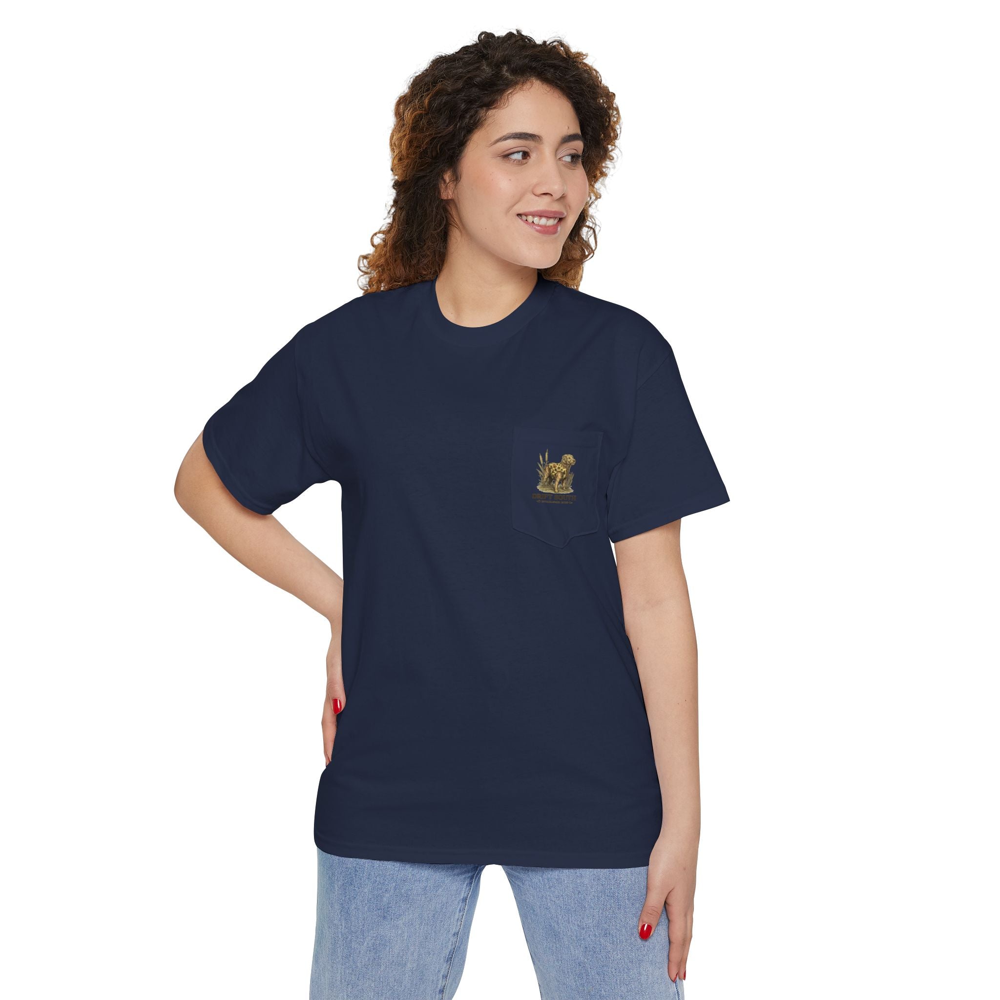 Drift South Retriever Heritage Pocket Tee | Established 2026