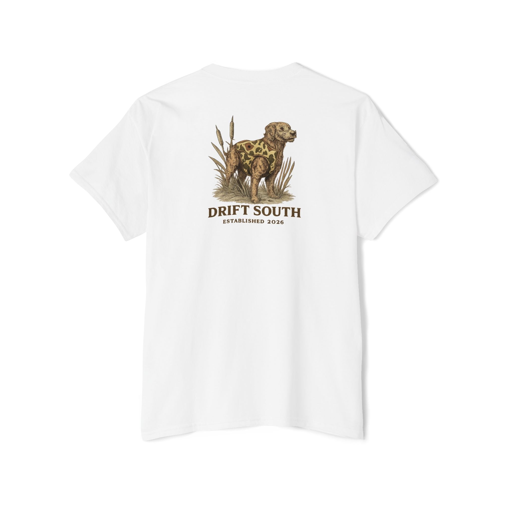 Drift South Retriever Heritage Pocket Tee | Established 2026
