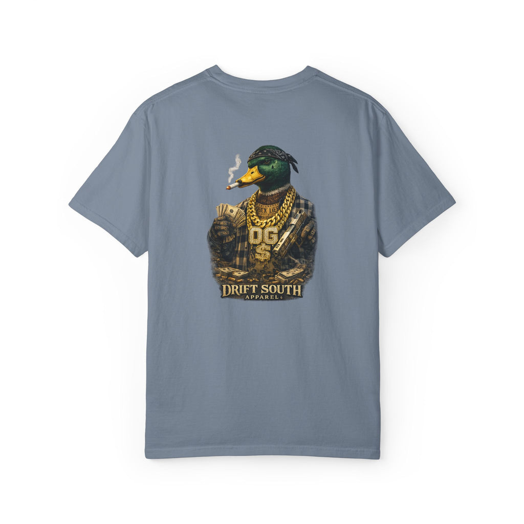 Gangster Mallard Duck T-shirt | Duck with Chains and Money