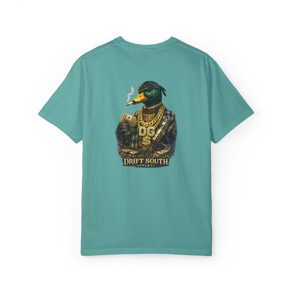 Gangster Mallard Duck T-shirt | Duck with Chains and Money