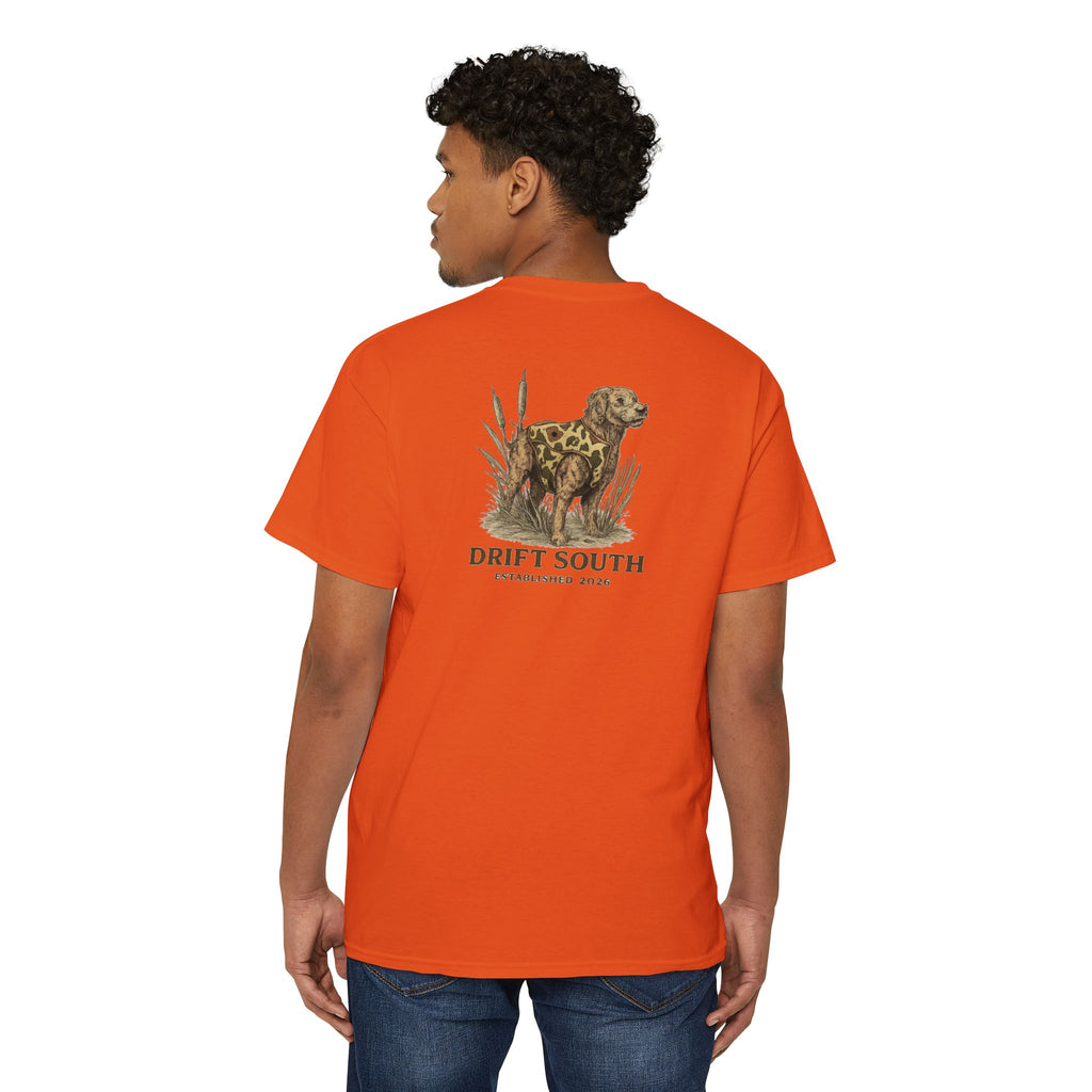 Drift South Retriever Heritage Pocket Tee | Established 2026