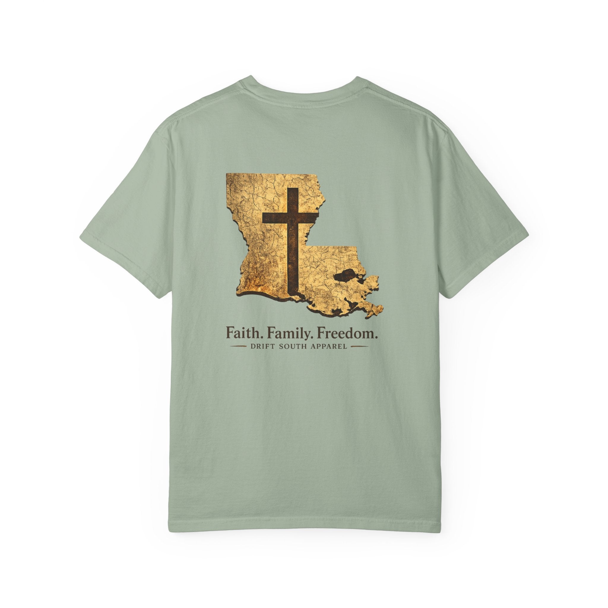 Drift South™-Louisiana Faith Shirt | Drift South Apparel – Faith Family Freedom Tee