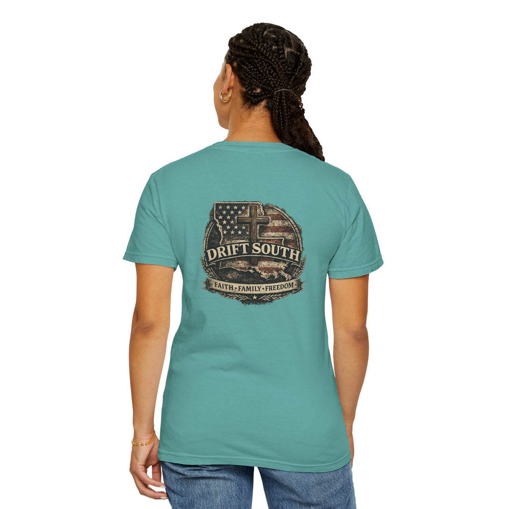 Drift South™-Faith Family Freedom Tee