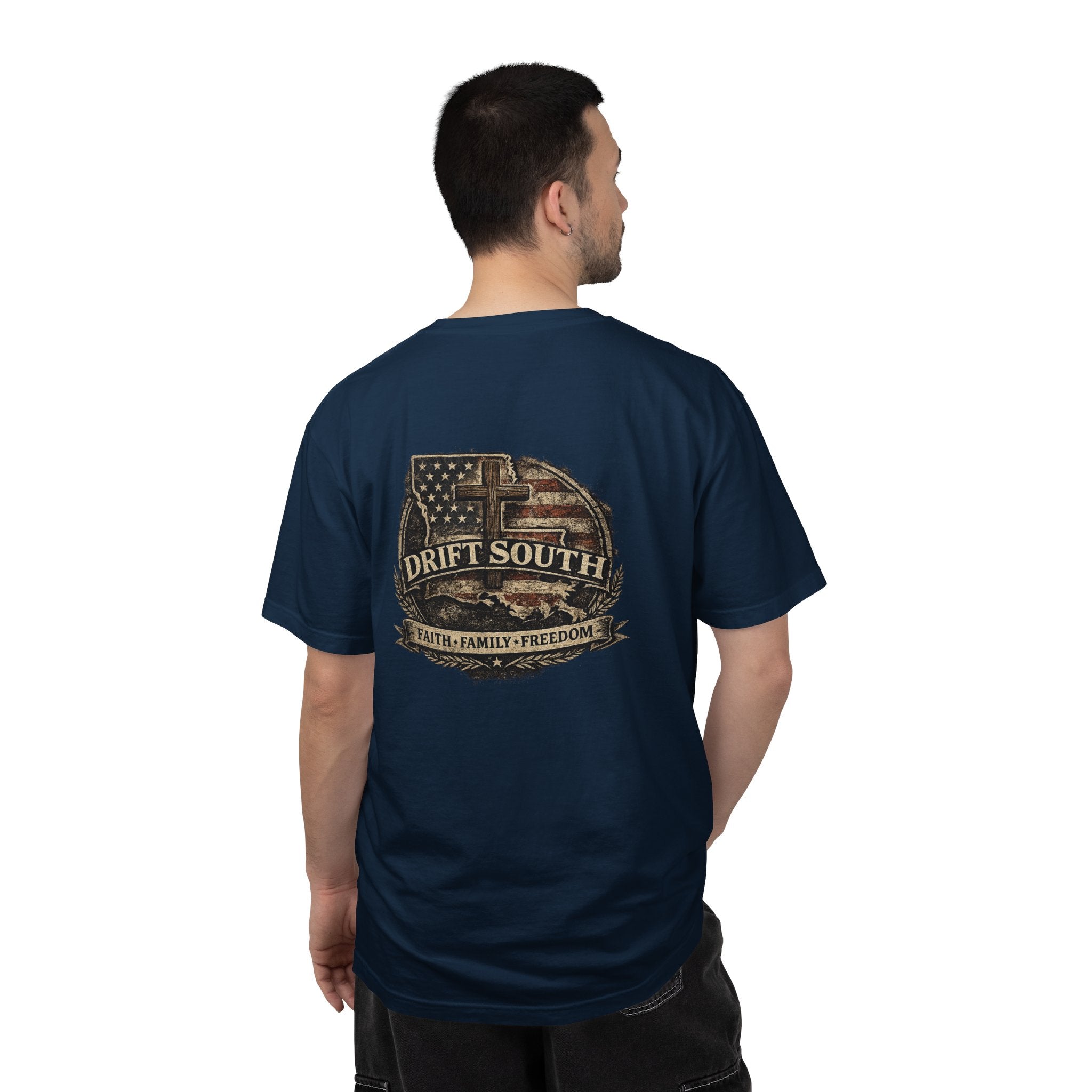 Drift South™-Faith Family Freedom Tee