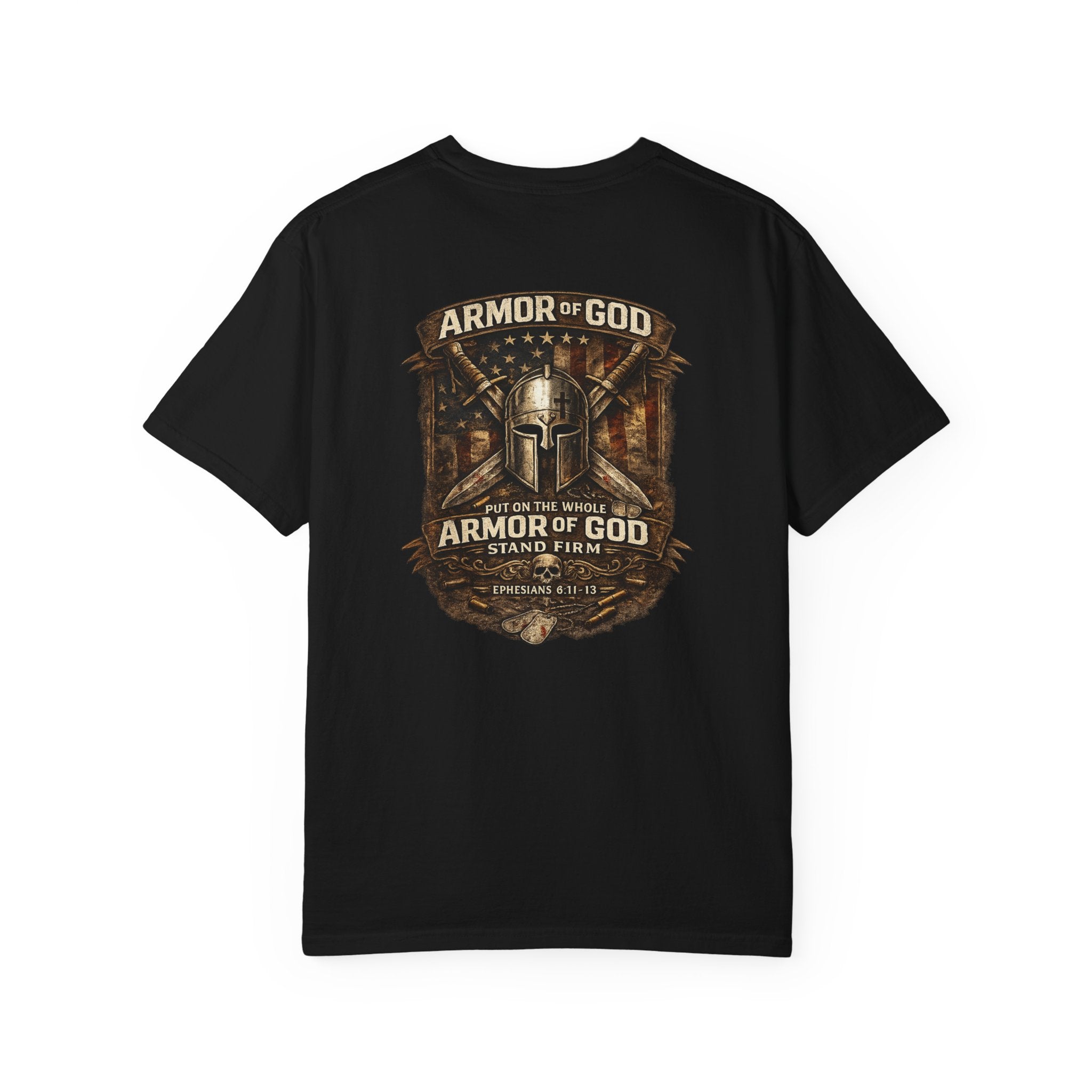 Armor of God T-Shirt — Christian Faith Graphic Tee ("Stand Firm")