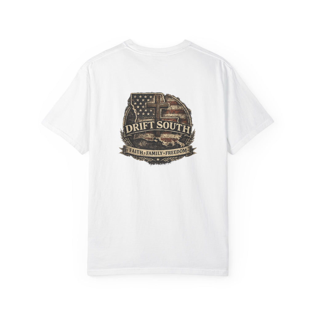 Drift South™-Faith Family Freedom Tee