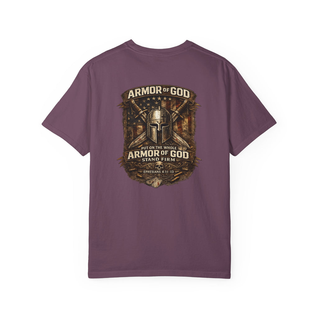 Armor of God T-Shirt — Christian Faith Graphic Tee ("Stand Firm")