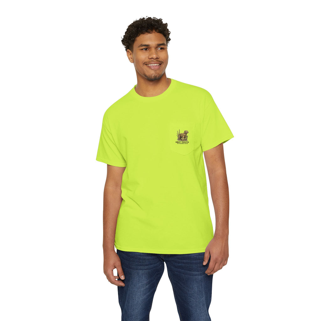 Drift South Retriever Heritage Pocket Tee | Established 2026