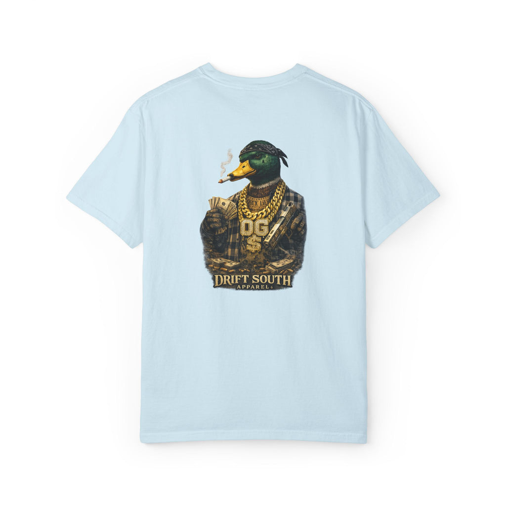 Gangster Mallard Duck T-shirt | Duck with Chains and Money