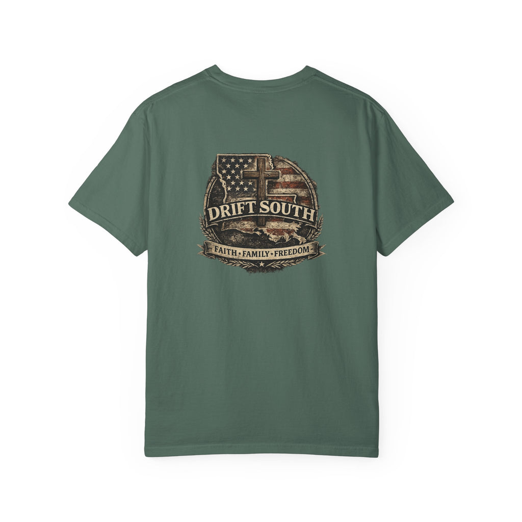 Drift South™-Faith Family Freedom Tee