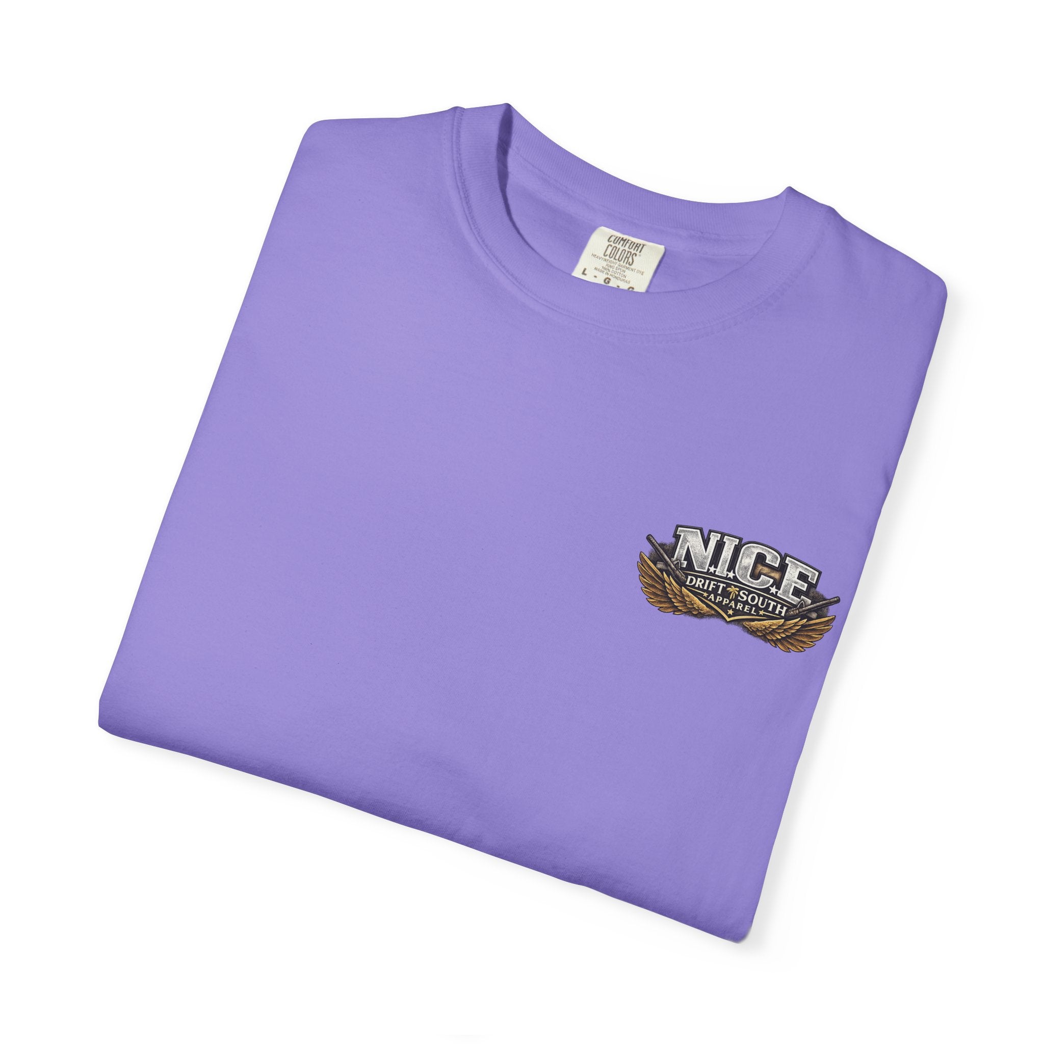 Drift South™-Patriotic “NICE” Eagle T-Shirt — Protecting Our Borders & Nation Graphic Tee