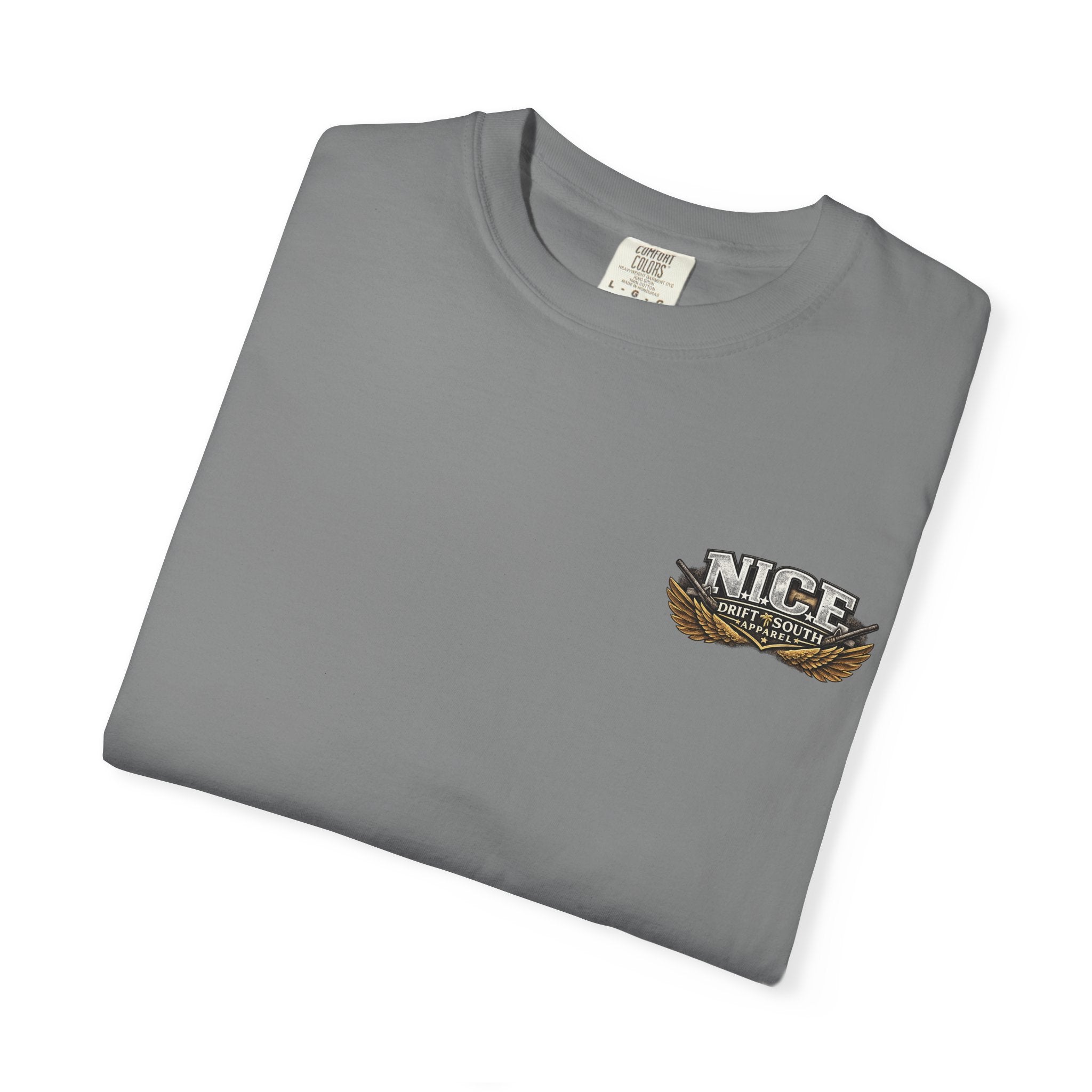 Drift South™-Patriotic “NICE” Eagle T-Shirt — Protecting Our Borders & Nation Graphic Tee