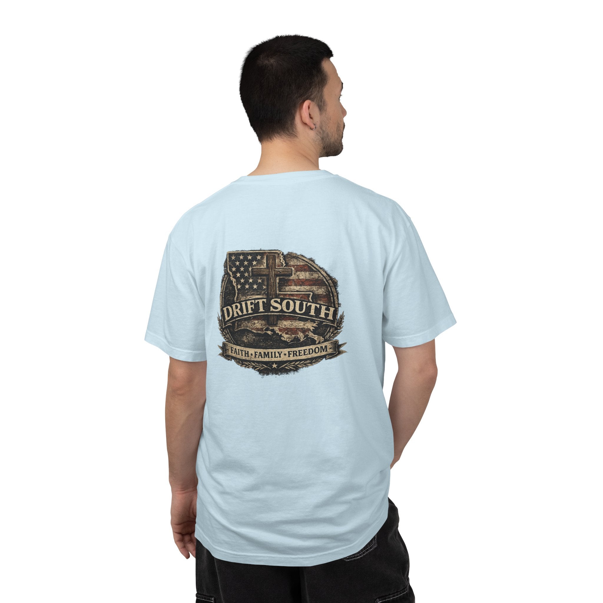 Drift South™-Faith Family Freedom Tee