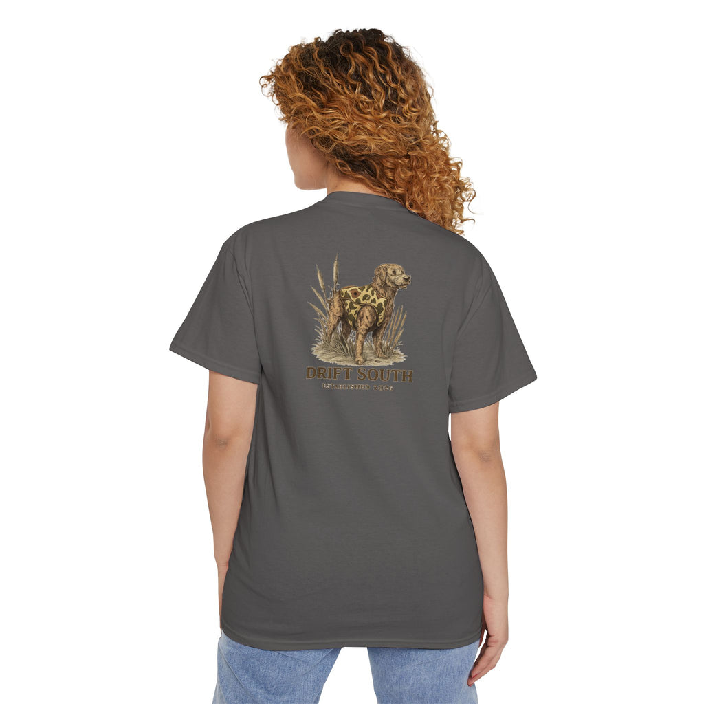 Drift South Retriever Heritage Pocket Tee | Established 2026