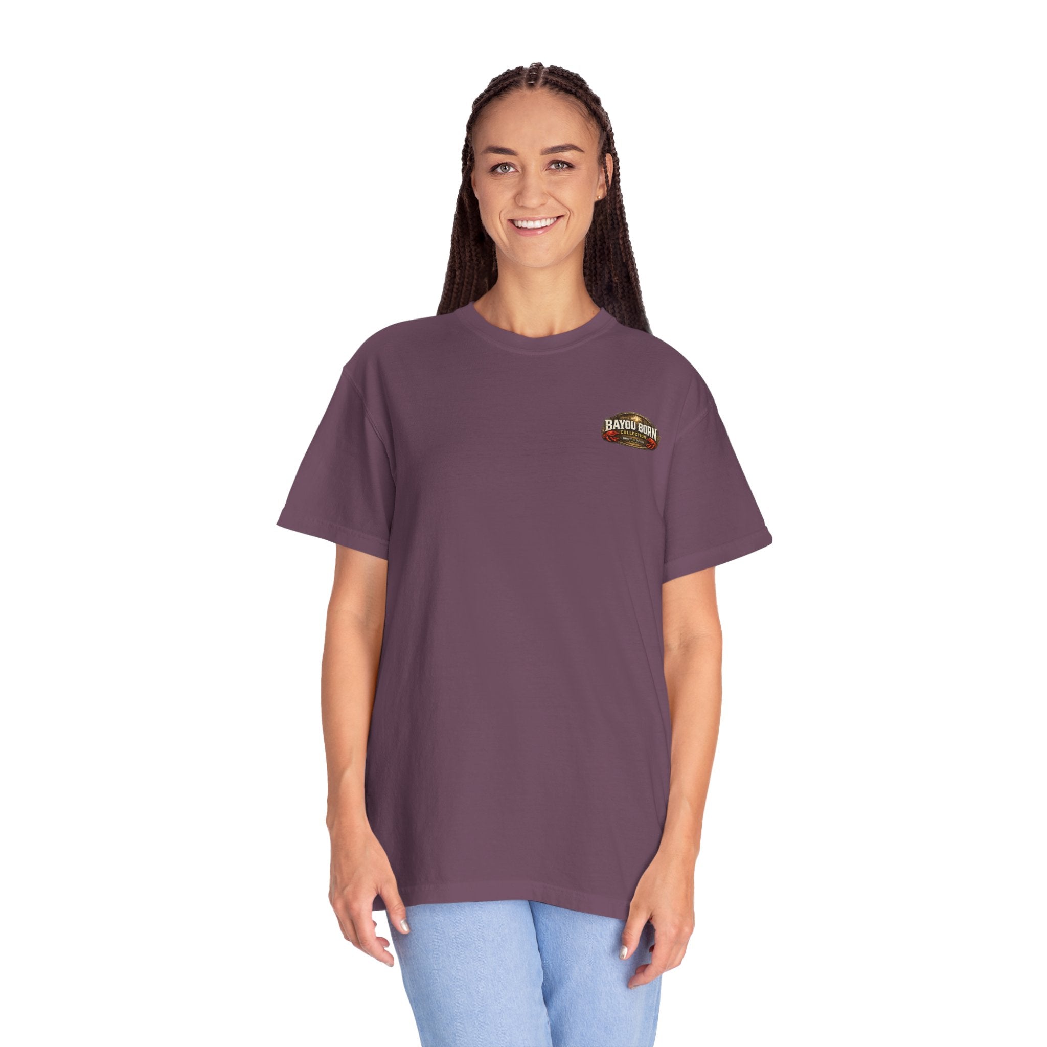 Drift South™-Mud, Sweat & Seasoning Cajun Crawfish Boil T-Shirt | Bayou Born Collection
